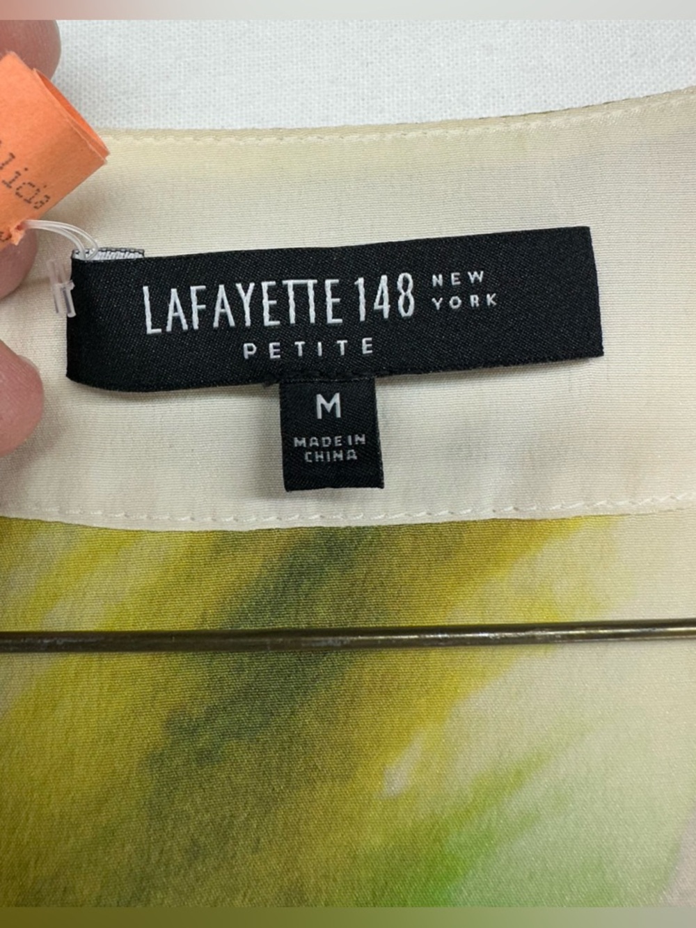 Lafayette 148 Silk Flower Multicolor Blouse Boxy Flowy Loose Relaxed M Petite - Picture 3 of 9